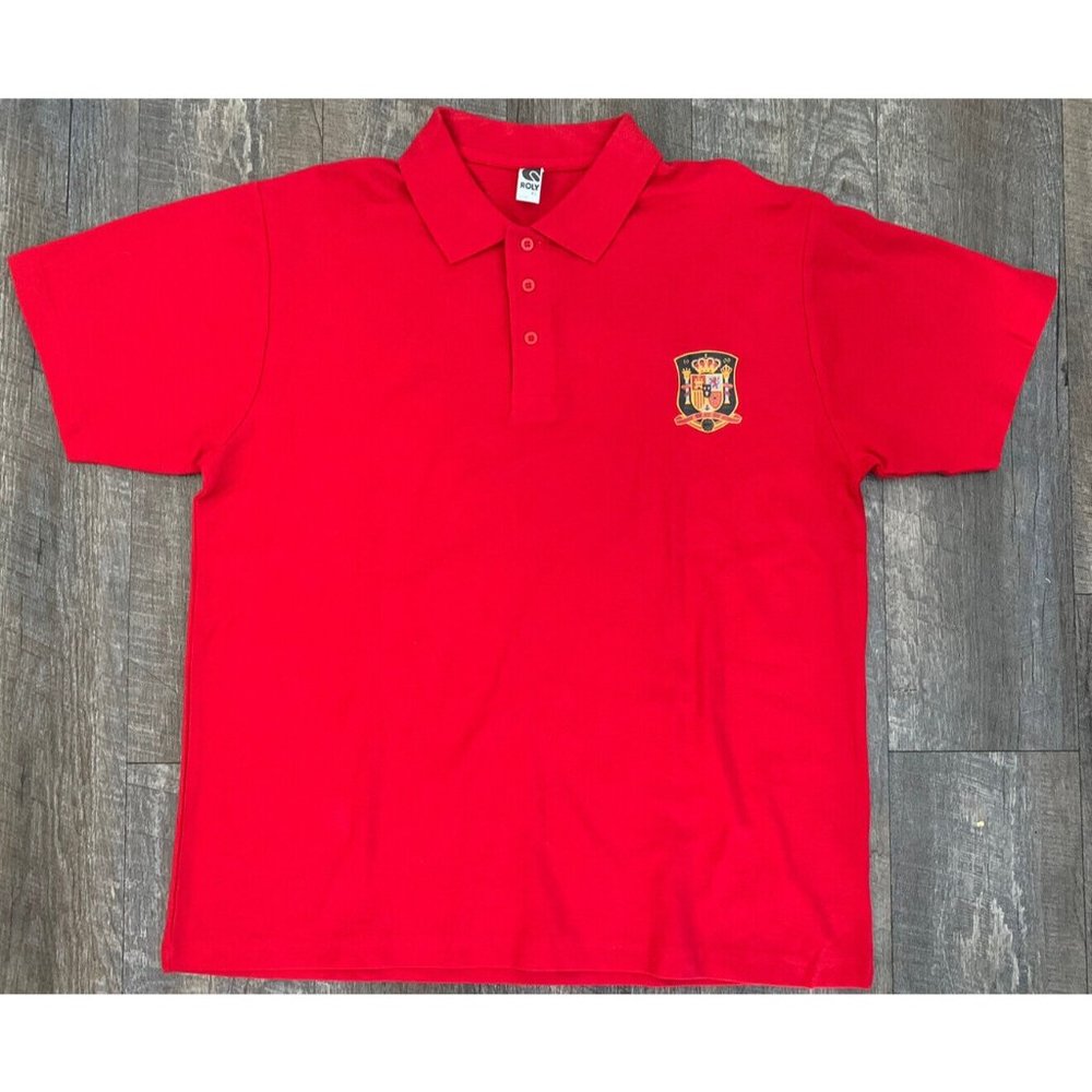 Roly Men’s XL Red Austral Polo Shirt Embroidered Espana Spain